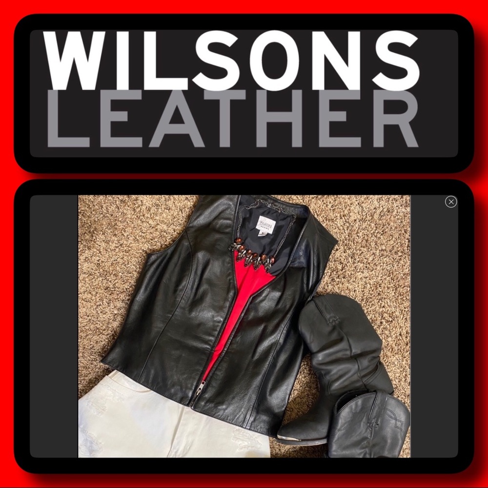 Excellent Condition Black Leather Vest. - Picture 1 of 5